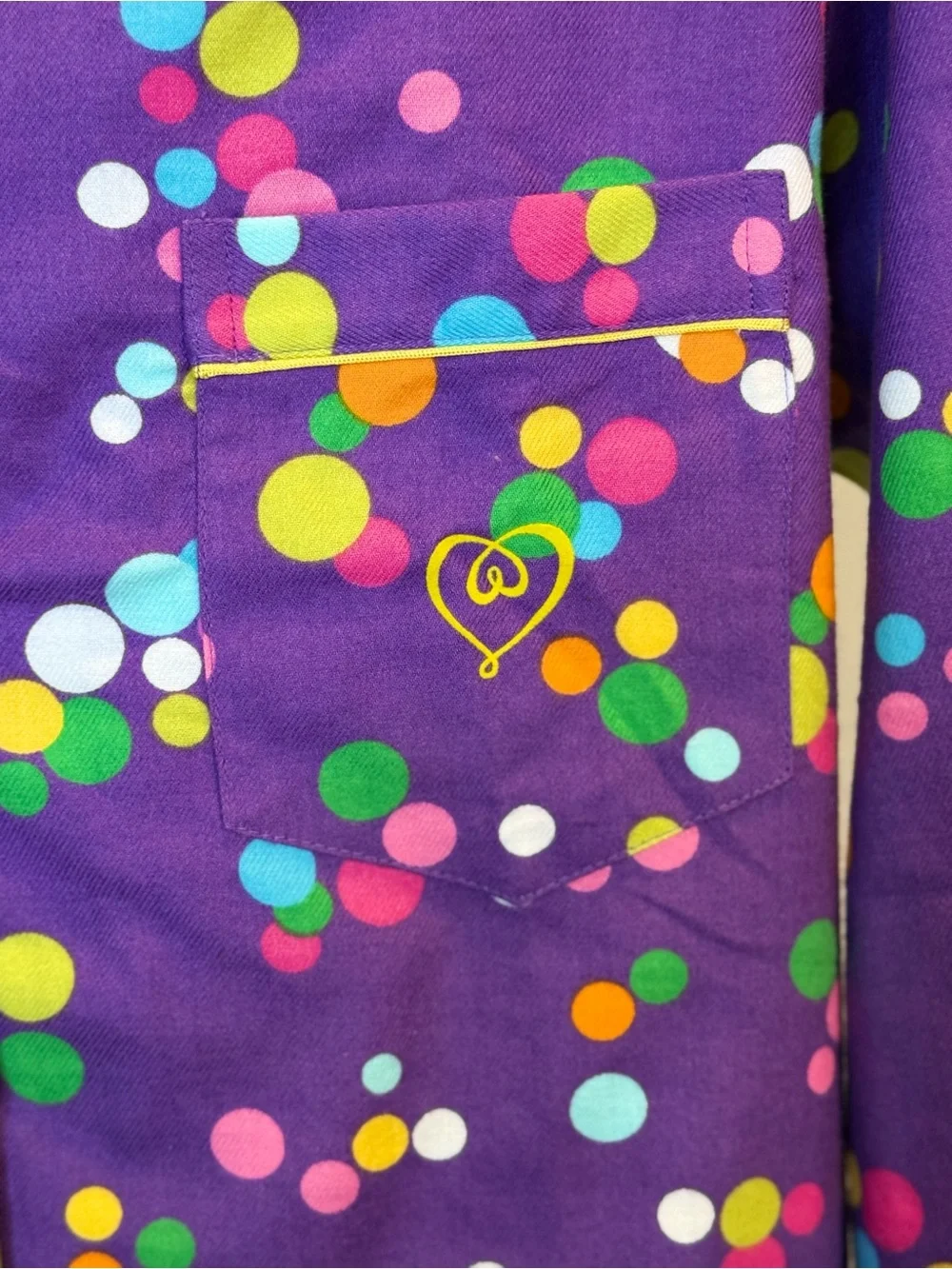 Victoria's Secret Purple Polka Dot Pajama Set